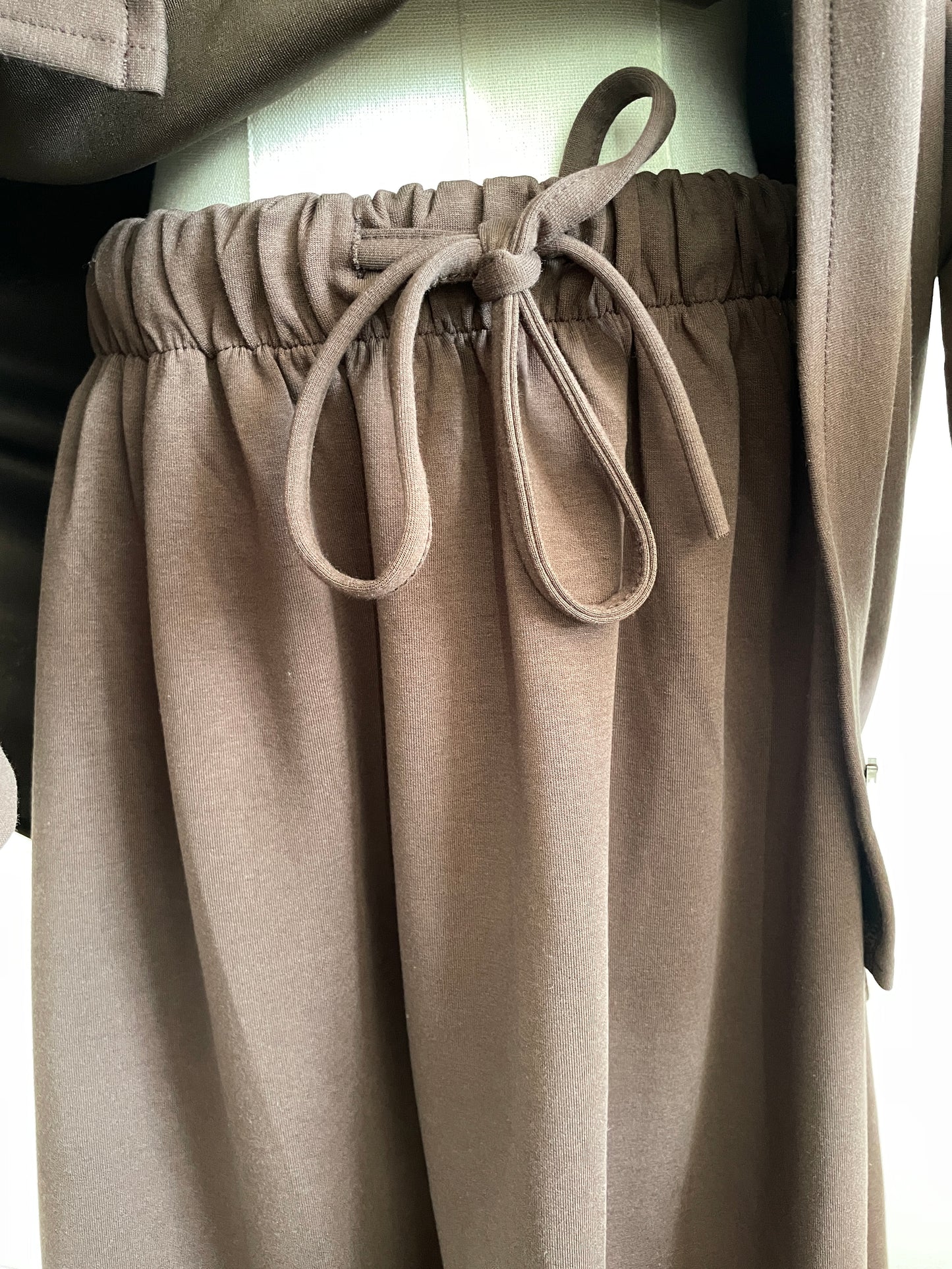 Brown two piece cotton set