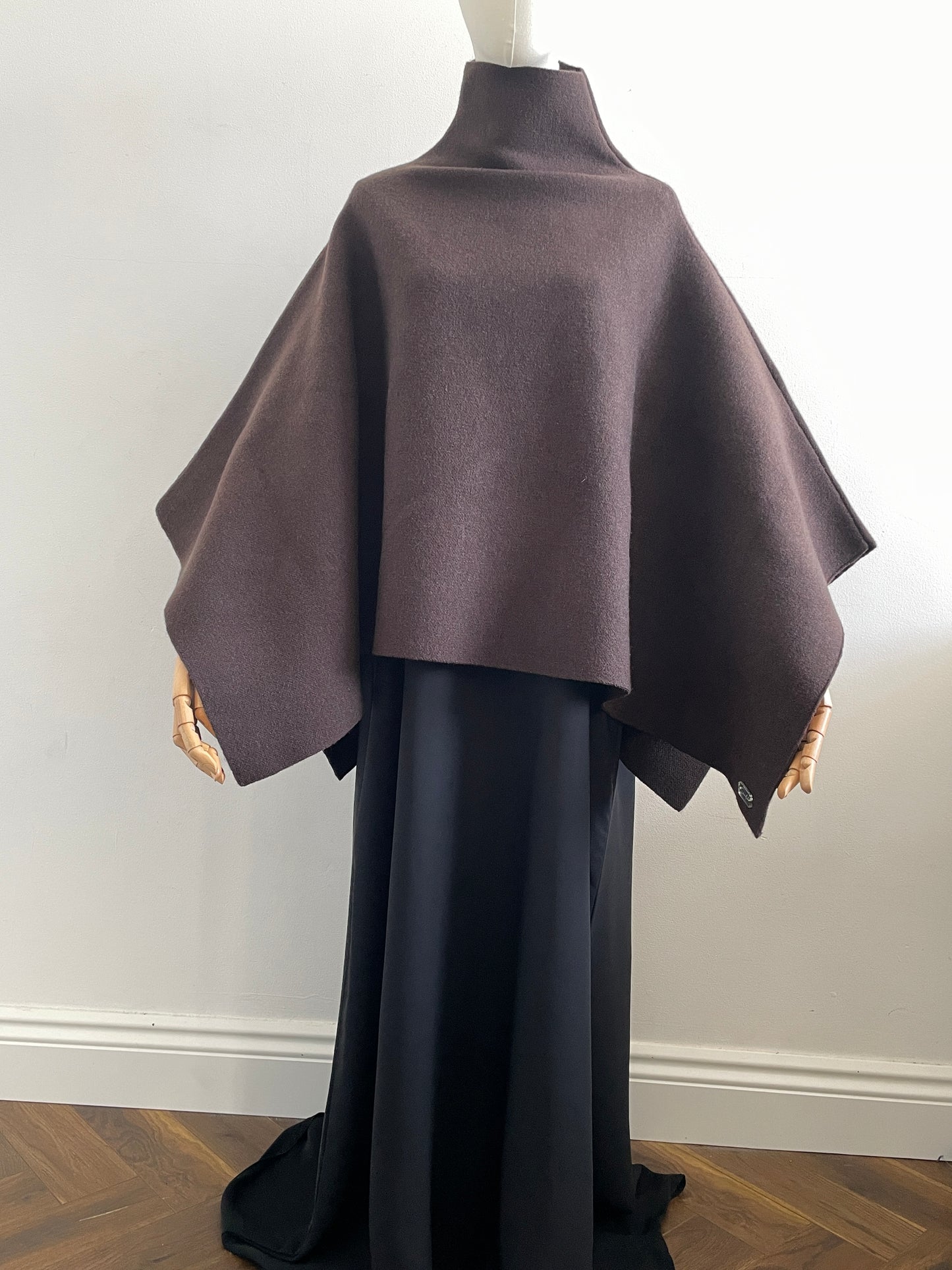 Brown poncho
