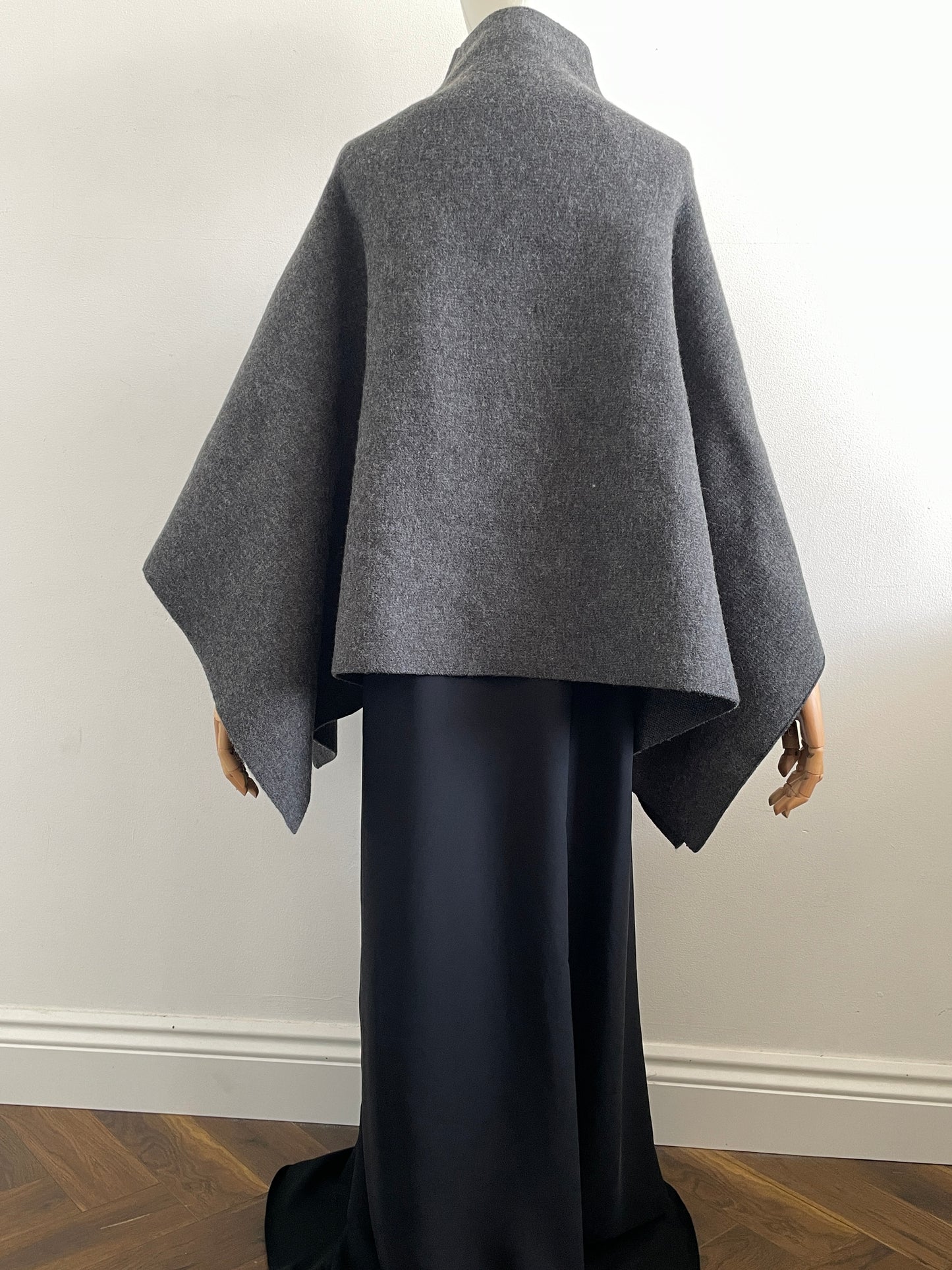 Grey poncho